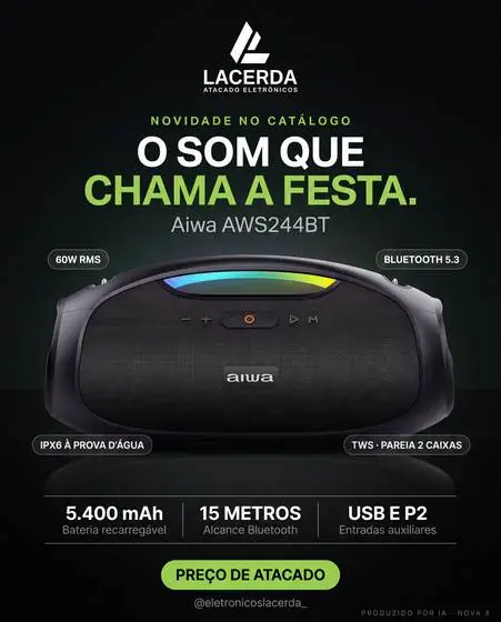 Peça produzida pela NOVA X